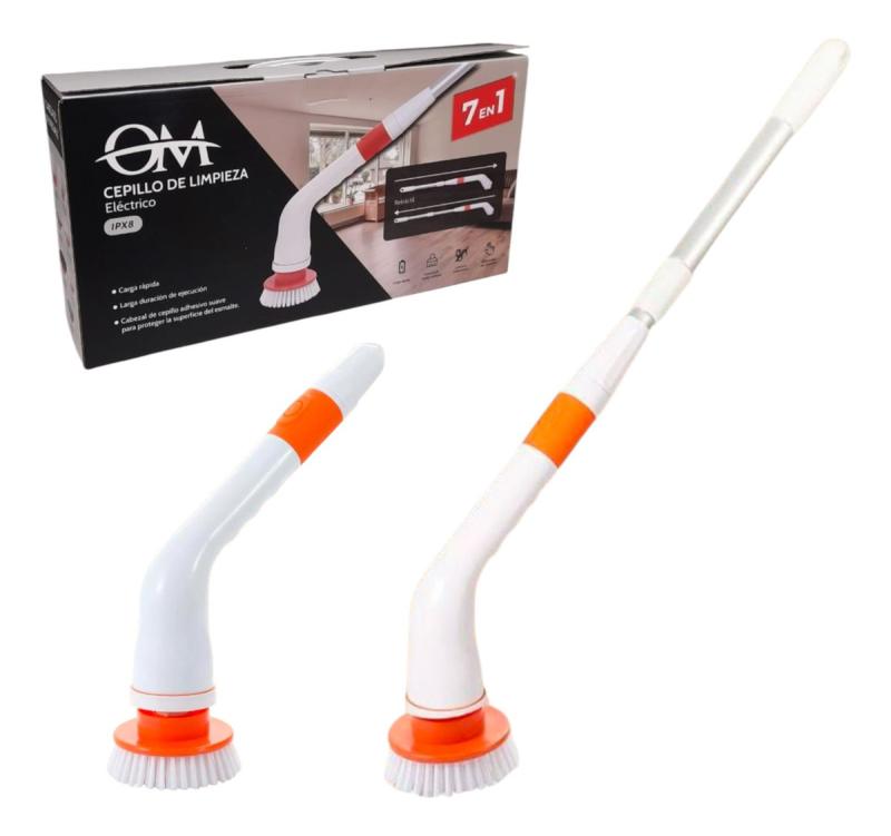 Cepillo De Limpieza Recargable Con 7 Cabezales Carga Usb (X24)