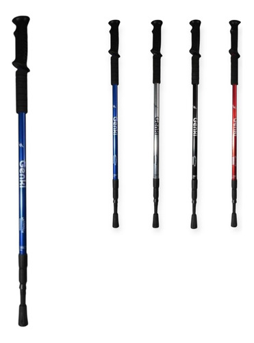 Bastón De Trekking Mango Senderismo 60cm - 135cm Antishock