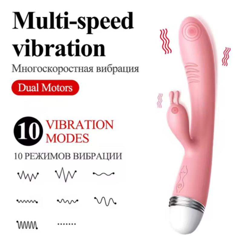 Vibrador Conejo Estimulador De Clítoris Y Punto G Recargable