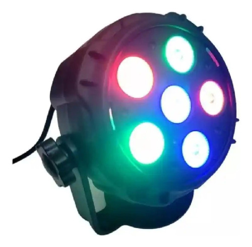 Mini Flash Luz 6 Led Rgb Con Control Remoto