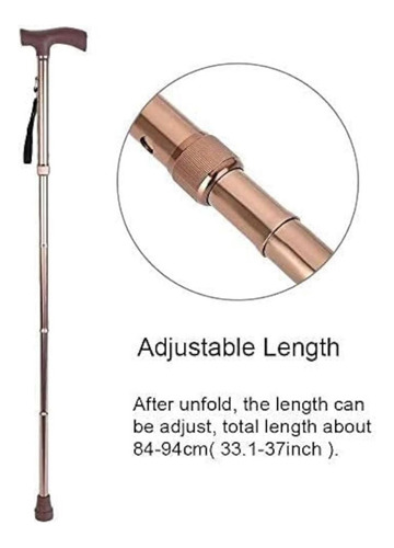 Baston Plegable Regulable 5 Alturas