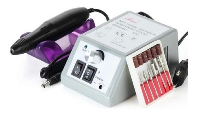 Torno Profesional Manicuria Pedicuria Uñas Y Kit De Fresas