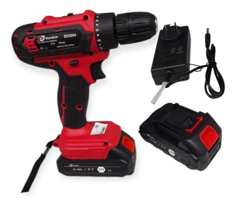 Taladro Atornillador Inalambrico 24 Piezas 2 Baterias 21v