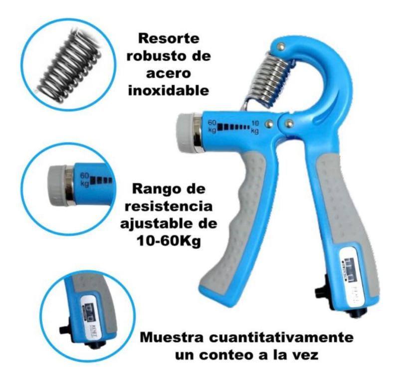 Empuñadura Ejercitador De Mano Con Contador 60kg
