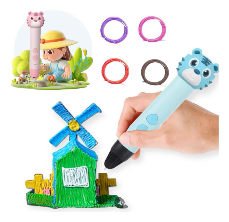 Lapiz Impresora 3d Dibujo Portatil Y Filamento Carga Usb