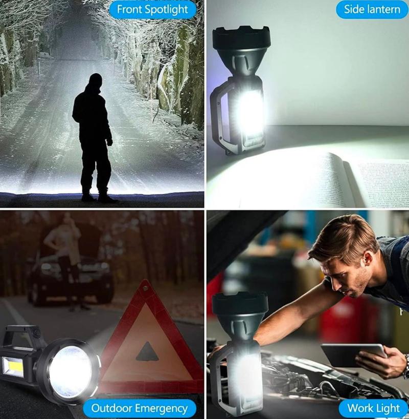 Linterna Reflector Busca Huella Recargable Led Cob Usb ( X60 )