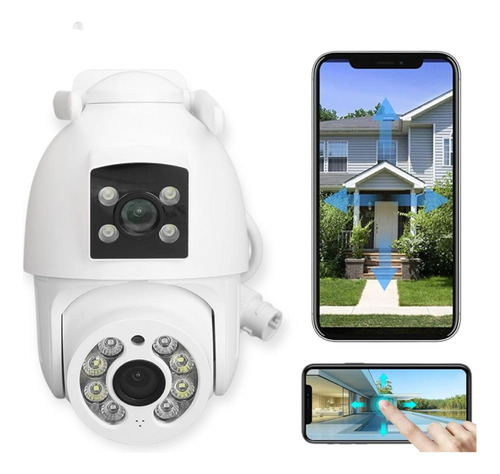 Camara De Seguridad Detencion De Movimiento Wifi 2 Lentes