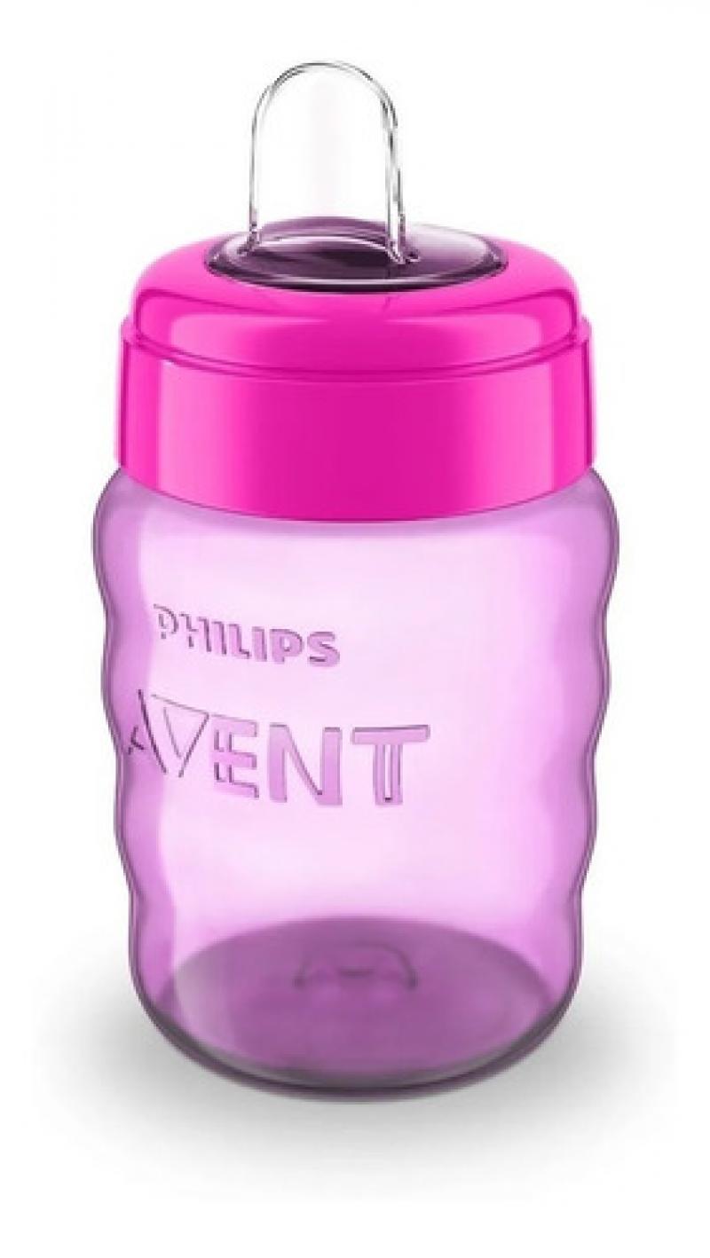Avent Vaso Easy Sip Con Boquilla Blanda Antiderrame X260 ML ROSA