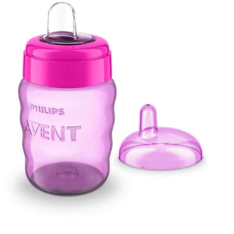Avent Vaso Easy Sip Con Boquilla Blanda Antiderrame X260 ML ROSA