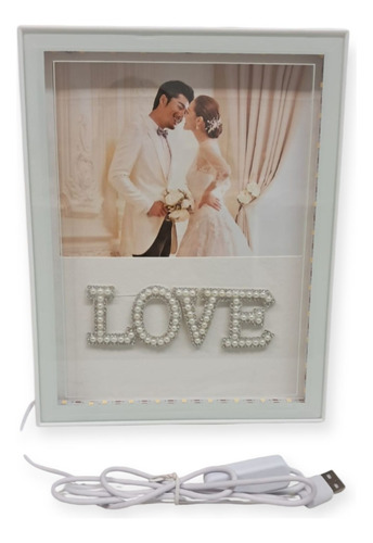 Portaretrato Con Luz Led Decorativo 13x18 Cm