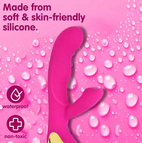 Consolador Vibrador Doble Masajeador Carga Usb