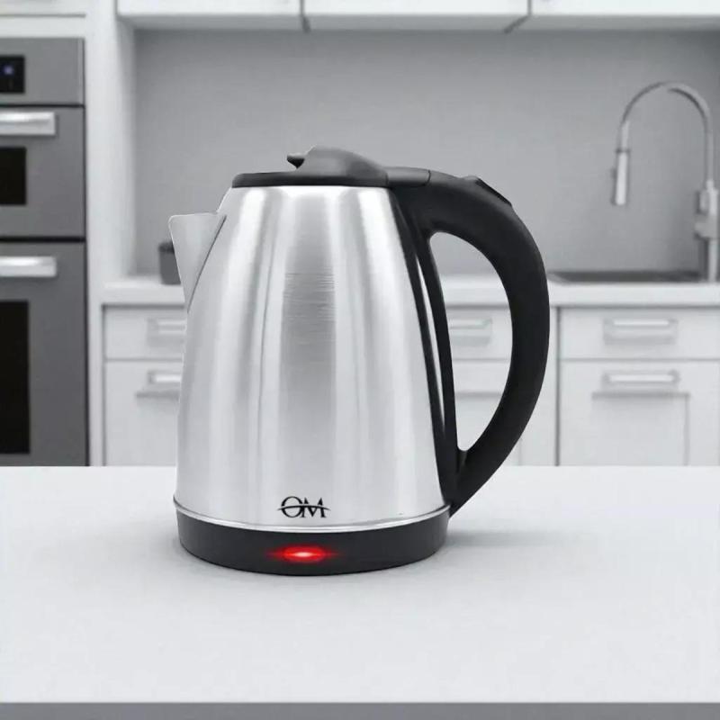 Pava Eléctrica Metalica 2 Lts Jarra Acero Inoxidable