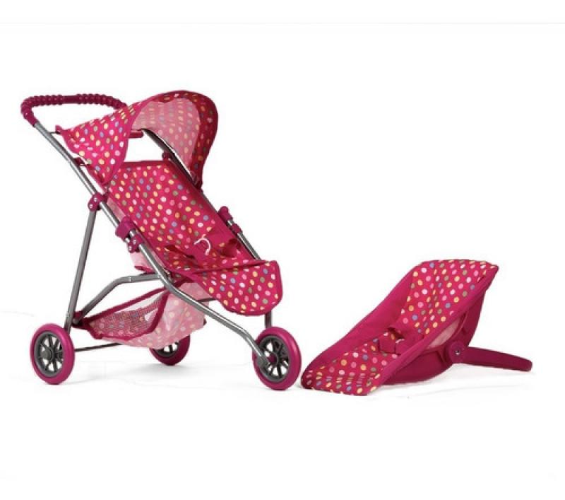 Coche De Muñecas 3 Ruedas Y Bebesit Laly Dreams