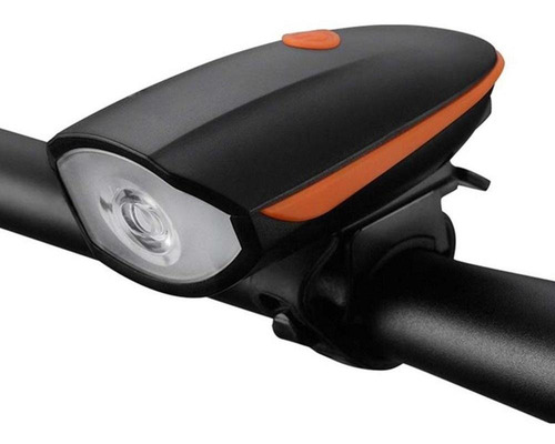 Luz Bici Delantera 3 Modos Con Bocina Recargable Usb