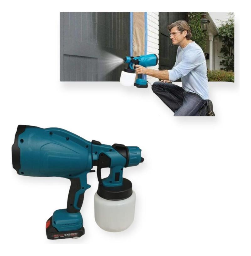 Pulverizador De Pintura 800 Ml Inalámbrico Portátil 550w