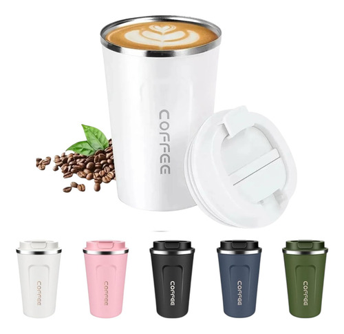 Vaso Mug Termico Cafe Hermetico Acero Doble Capa