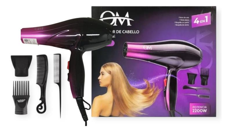 Secador De Pelo Om 4 En 1 2200w