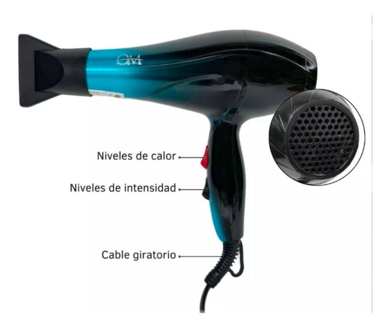 Secador De Pelo Om 4 En 1 2200w