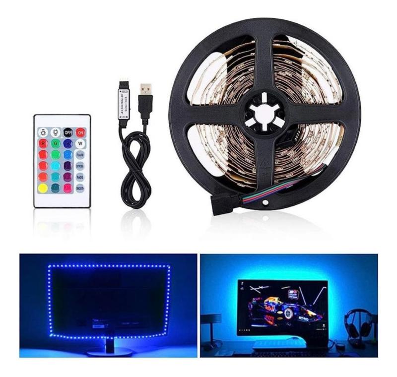 Tira De Luz Led 5050 Rgb Usb 5mts Tv Gamer Pc