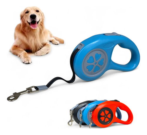 Correa Retráctil Para Perros Y Gatos Automática 5m