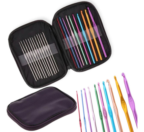 Set 22 Agujas Crochet Super Completo