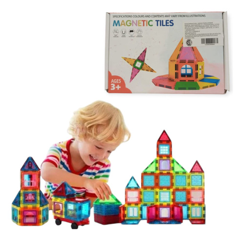 Bloques De Construcción Magnéticos 32 Piezas Magnetic Tiles