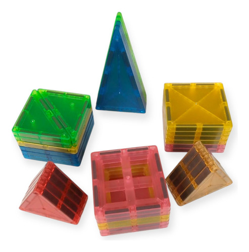 Bloques De Construcción Magnéticos 32 Piezas Magnetic Tiles