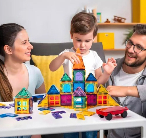 Bloques De Construcción Magnéticos 32 Piezas Magnetic Tiles