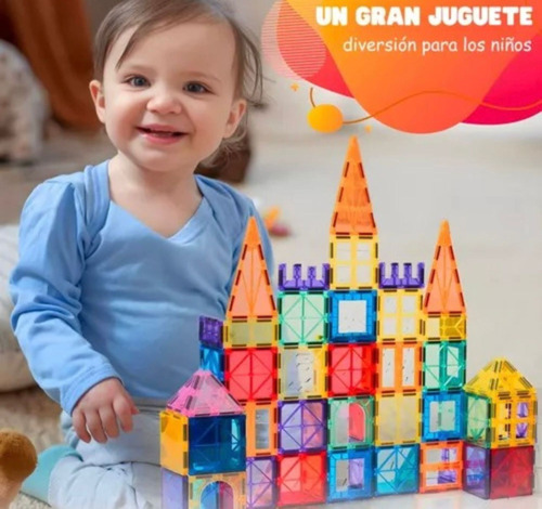 Bloques De Construcción Magnéticos 32 Piezas Magnetic Tiles