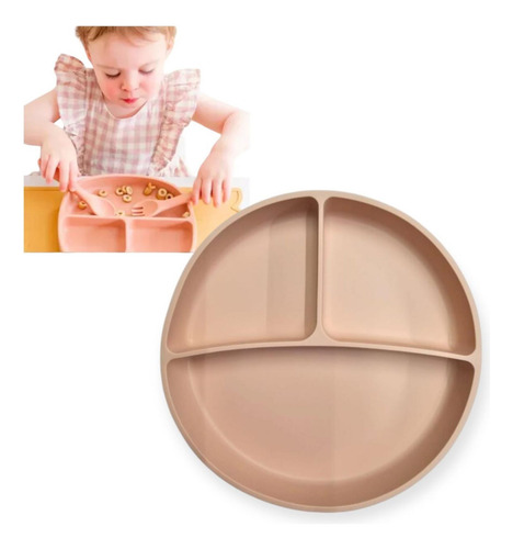 Plato De Silicona Para Bebe Con Divisiones