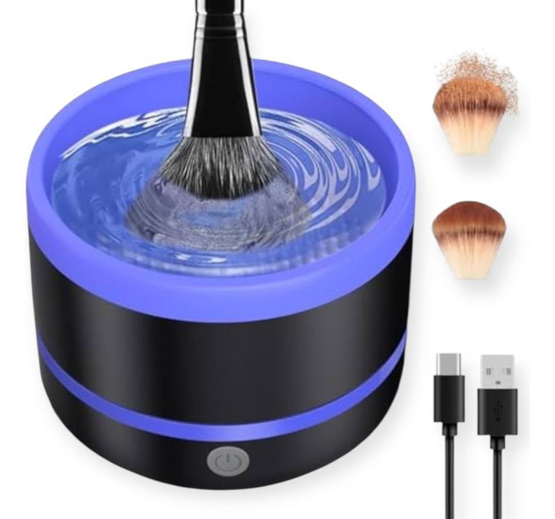 Limpiador De Brochas De Maquillaje Eléctrico Usb