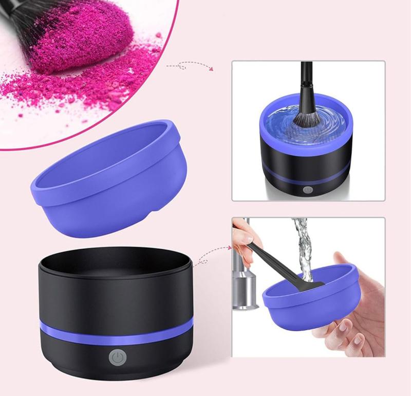 Limpiador De Brochas De Maquillaje Eléctrico Usb