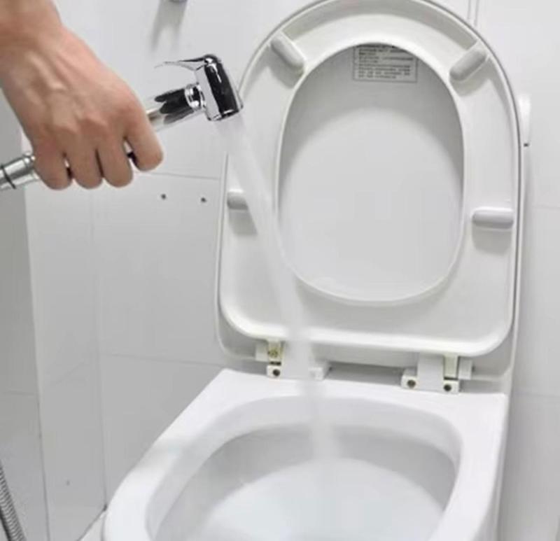 Duchador Bidet Con Corte Ducha De Mano Soporte Flexible