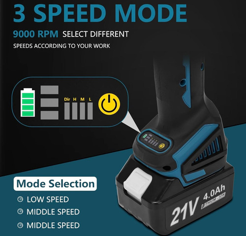 Amoladora Angular Recargables 21v Frecuencia 60 Hz