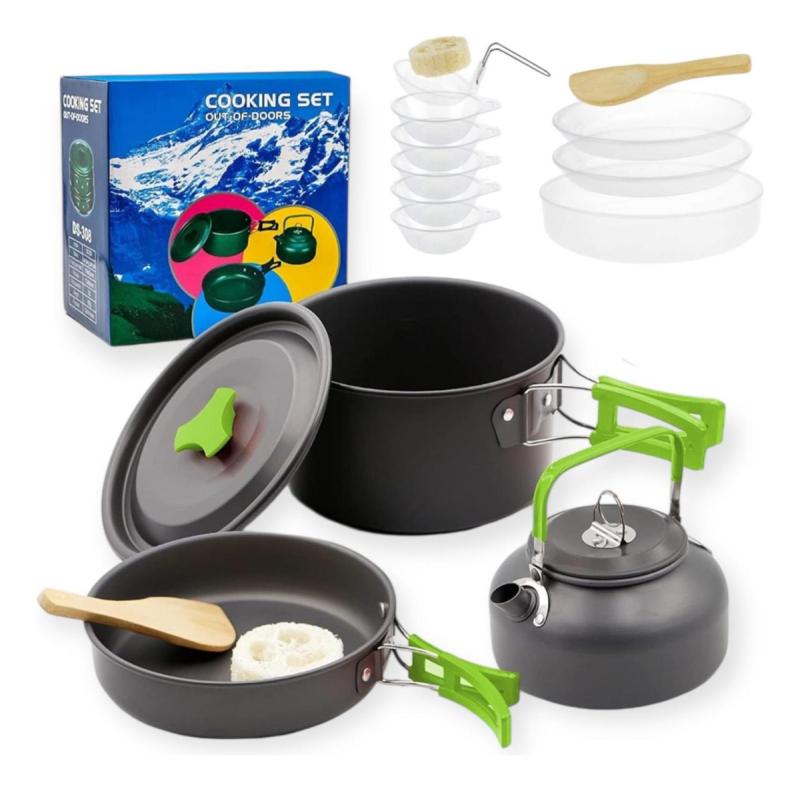 Marmita De Camping Juego De Ollas Y Sartenes De Cocina