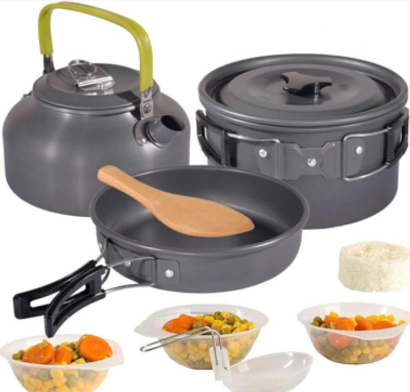 Marmita De Camping Juego De Ollas Y Sartenes De Cocina