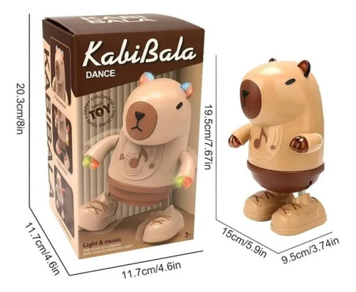 Muñeco De Capibara Bailarín Con Luz Y Sonido Movimiento