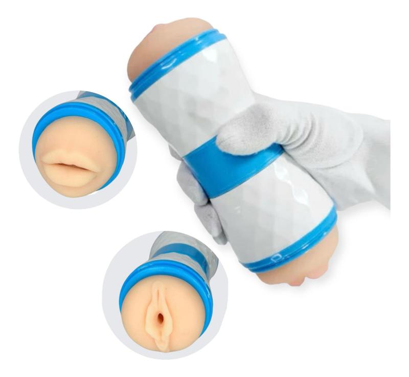 Masturbador Masculino Doble Entrada Boca Y Vagina