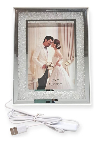 Portaretrato Con Luz Led Decorativo 13x18 Cm Just Merried