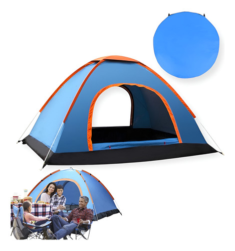 Carpa Plegable Portátil Para 4 Personas