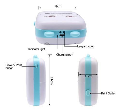 Mini Impresora Termica Portatil Inalambrica Recargable Fotos