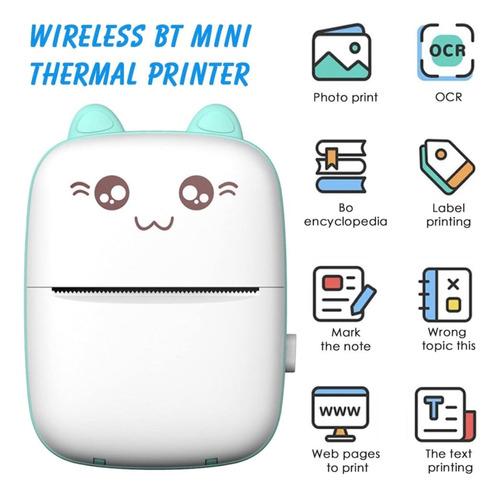 Mini Impresora Termica Portatil Inalambrica Recargable Fotos