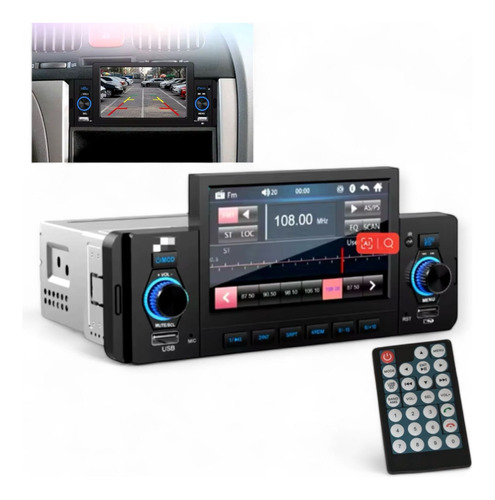 Autoestereo Bluetooth Con Pantalla Mirror Car Usb Fm Mp5