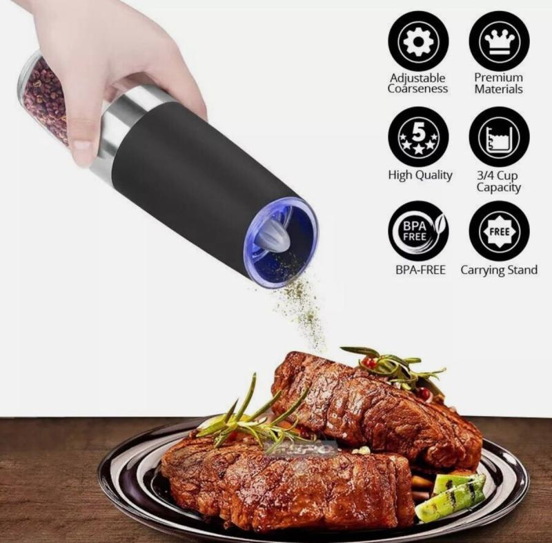 Molinillo Automático Sal Pimienta Con Luz Led