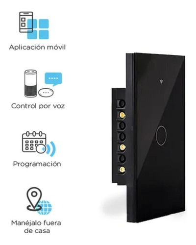 Tecla Llave Smart Táctil Wifi 3 Canales Alexa Google 10 A