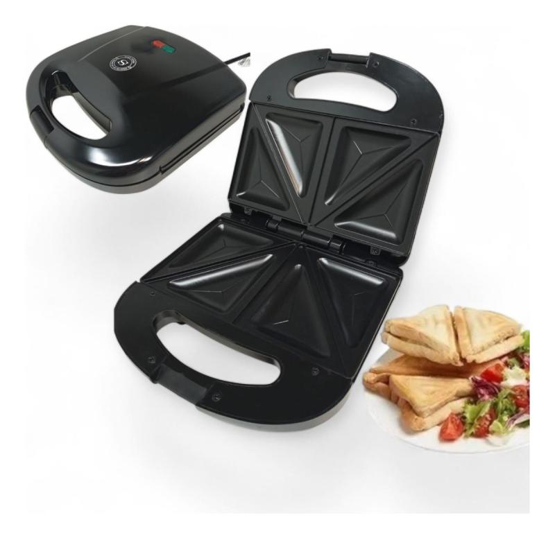 Sandwichera Electrica Tostadora Antiadherente