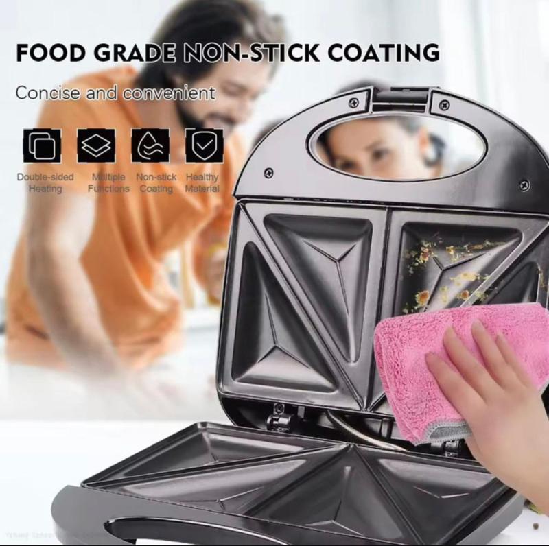 Sandwichera Electrica Tostadora Antiadherente