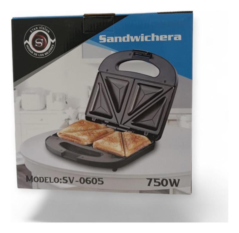 Sandwichera Electrica Tostadora Antiadherente