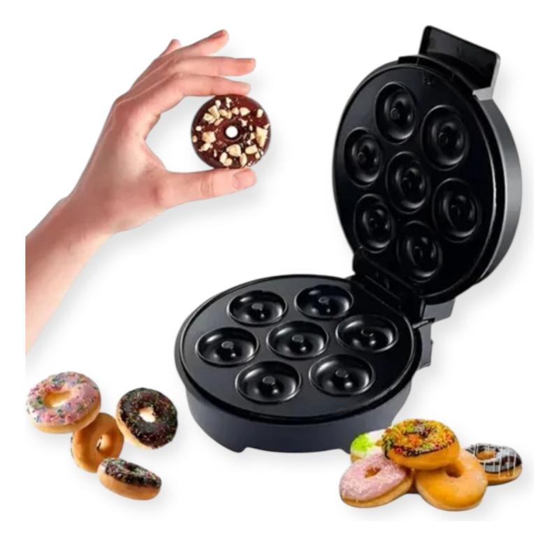 Maquina De 7 Donas Onica Electrica Antiadherente