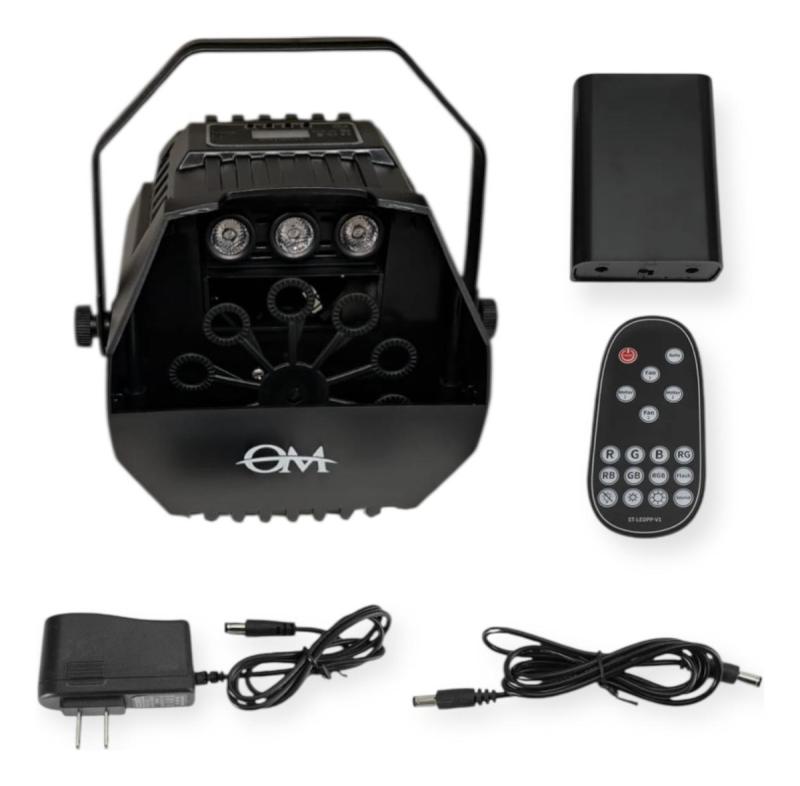 Máquina Automática De Burbujas Con Luz Led Rgb